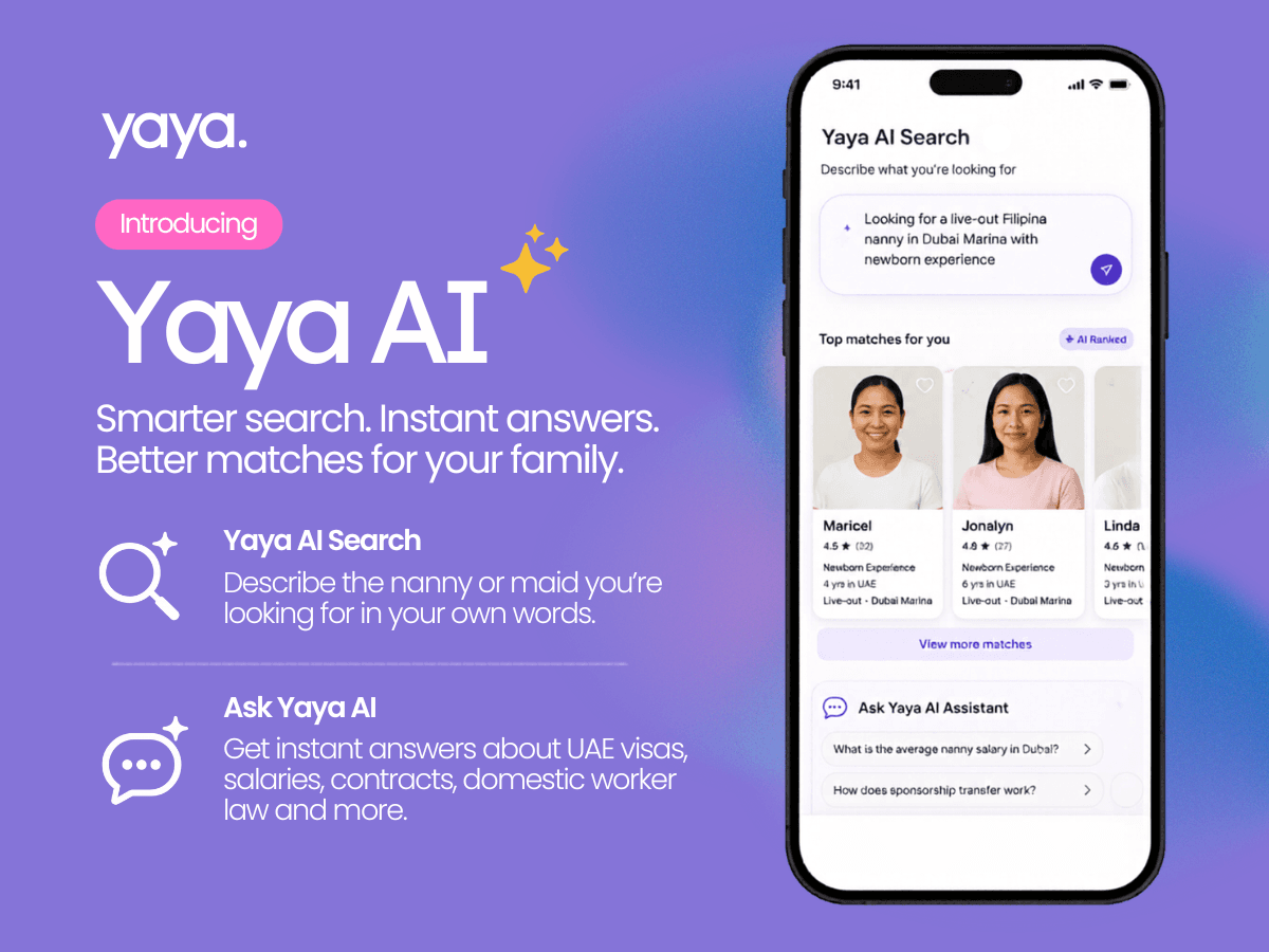 Yaya Middle East AI Nanny Search